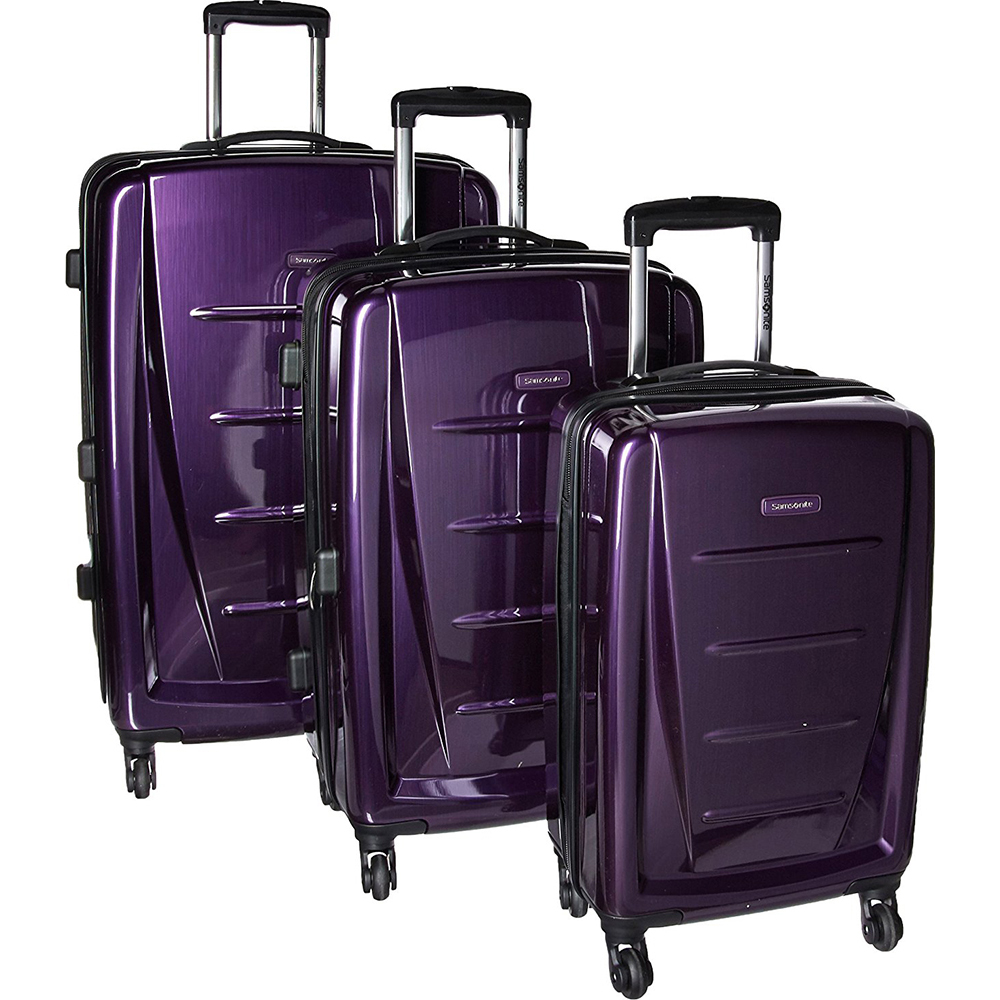 Samsonite Winfield 2 Fashion Hardside 3 Piece Spinner Set Purple