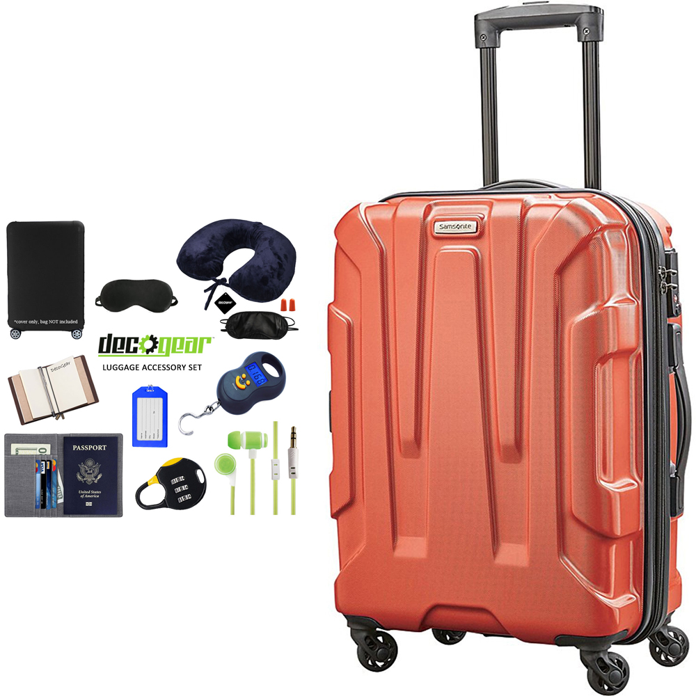 Samsonite Hardside 20" CarryOn Luggage Burnt Orange + Luggage