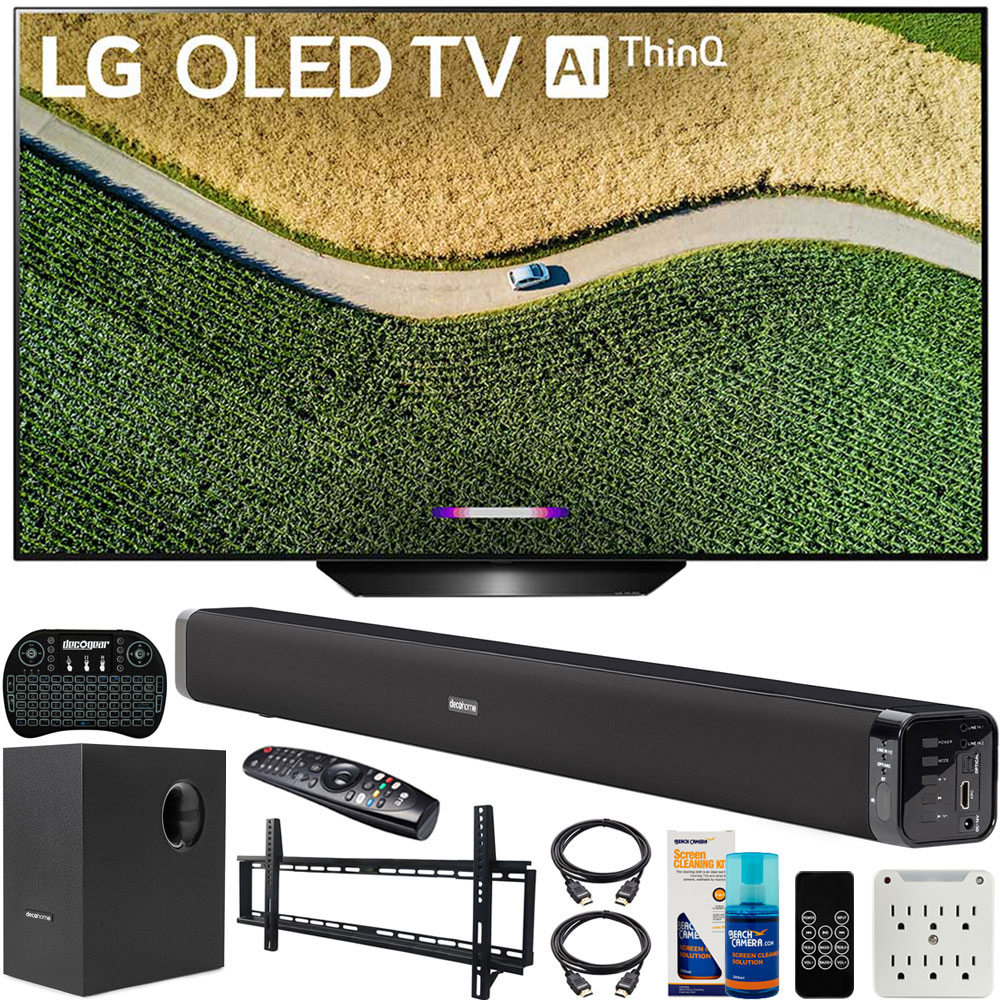 Lg B9 55 Inch 4k Hdr Smart Oled Tv 19 Bundle With Deco Gear Soundbar More Ebay