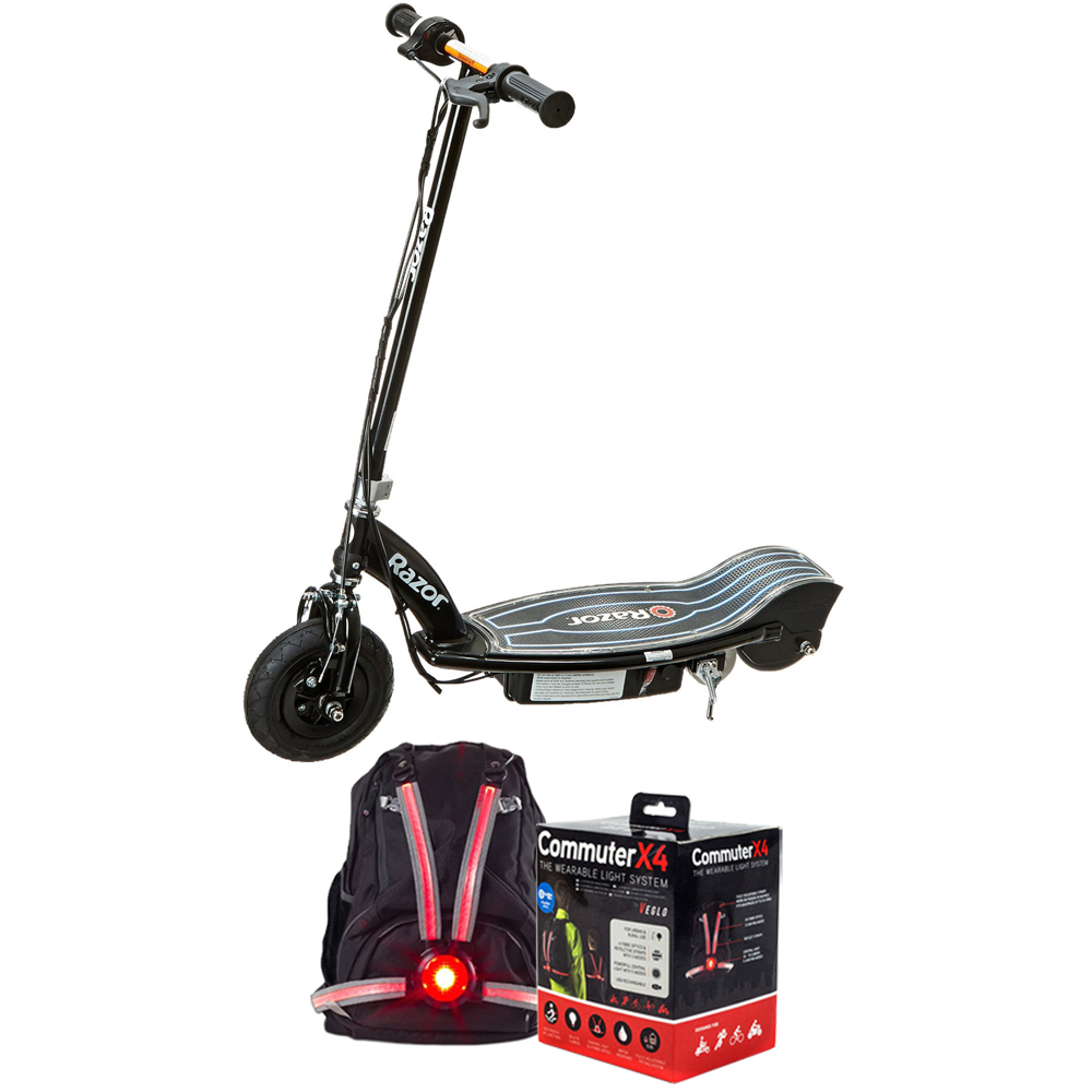 Razor E100 Glow Electric Scooter Black Ebay 6664