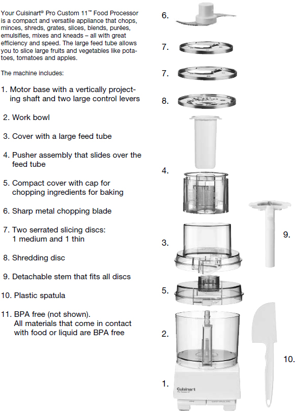 Cuisinart Pro Custom 11-Cup Food Processor Chrome